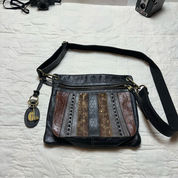 Fossil Handbags - Patchwork Leather Crossbody Bag | Boho Vintage 90s Indie · Fossil